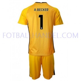 Barn Fotballdrakter Keeper Liverpool Alisson Becker 1 Borte 2020-21 Kortermet